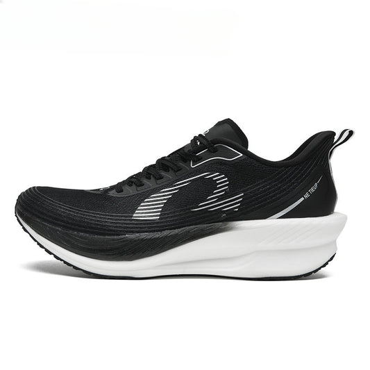 Shock absorbing carbon plate running shoes