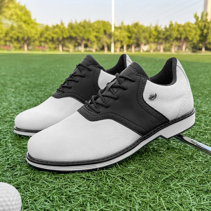 Men's golf shoes without professional spikes