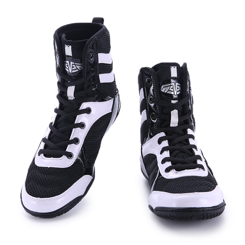 Fighting training boxing shoes high top wrestling shoes