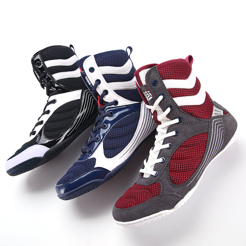 Fighting training boxing shoes high top wrestling shoes